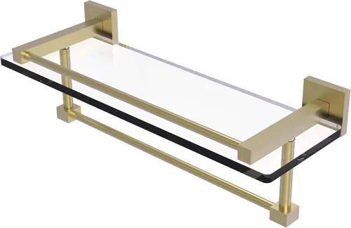 Miniatura 20 de Allied Brass MT-1-22TB-GAL Colección Montero - Estante de cristal para toallas, 22 pulgadas, bronce antiguo