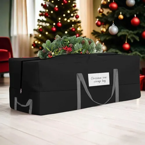 Bolsa de almacenamiento para árbol de Navidad, se adapta a árboles artificiales de hasta 8 pies de altura, bolsa de árbol de Navidad resistente de