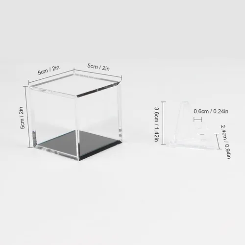 Miniatura 7 de Estuche expositor de anillo de campeonato, caja transparente para anillo de campeonato de torneo, caja de caballete de exhibición de acrílico