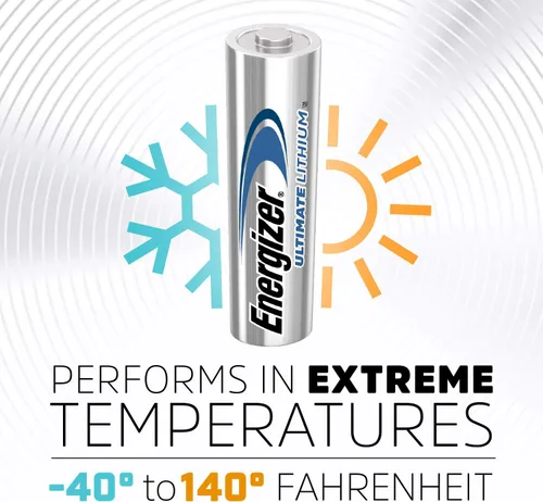 Miniatura 7 de Energizer Ultimate Lithium AA Baterías (paquete de 4), Baterías de litio doble A de 1.5V