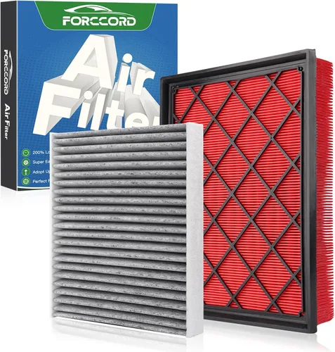 Miniatura 17 de Combo de Filtro de Aire de Cabina y Motor Forccord Compatible con Honda Civic 2016-2025 2026 2.0L, HR-V 2023-2026 2.0L Filtro de Cabina de Carbón