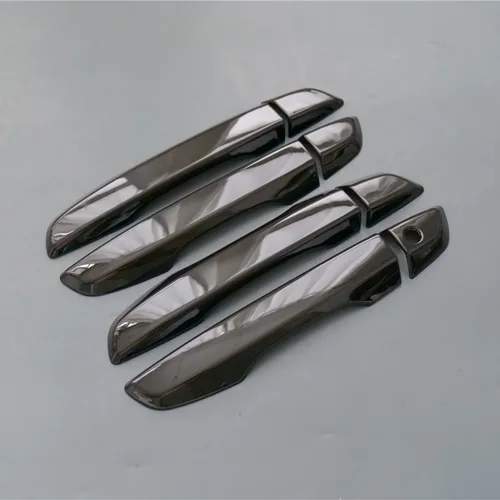 Miniatura 7 de Cubierta de manija de puerta para Honda Civic 2016 2017 2018 2019 2020 (fibra de carbono sin agujeros para llave sin contacto)