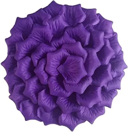 Miniatura 12 de ATFL Pétalos de rosa negros de 0.9 libras, 5000 pétalos de flores falsas negras para bodas, pétalos de flores para noche romántica para él, pétalos
