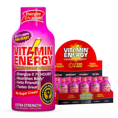 Miniatura 85 de Vitamin Energy Immune+ Extra Strength Energy Shot Army Orange 10 unidades, 260 mg de cafeína natural, vitaminas B, citicolina, té verde, apoyo