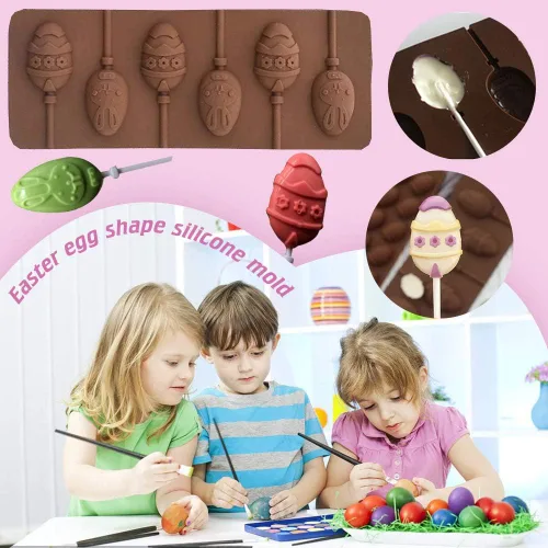 Miniatura 4 de 2 moldes de silicona para árbol de Navidad, 6 cavidades antiadherentes para árbol de Navidad, moldes para pastel de chocolate, para hacer dulces