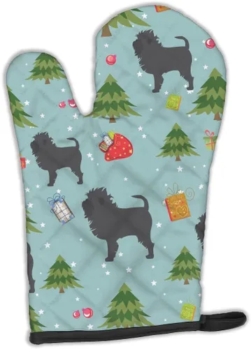 Caroline's Treasures BB4872OVMT - Guante de horno de Navidad Affenpinscher resistente al calor, grueso para sartenes calientes y horno, manopla de