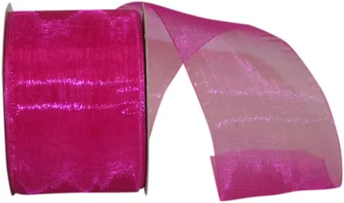 Miniatura 75 de Reliant Ribbon 25621-053-09C Cinta transparente de gasa, 1-1/2 pulgadas x 100 yardas, azul