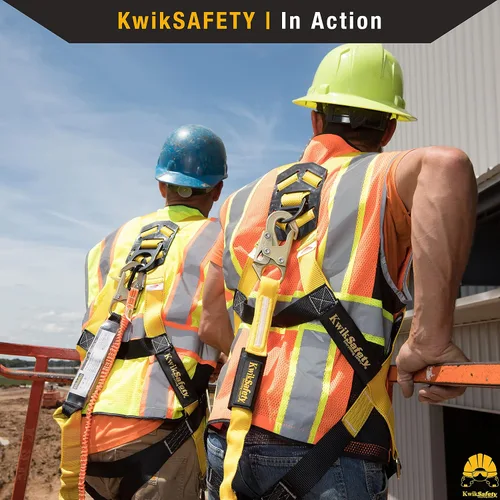 Miniatura 6 de KwikSafety - Charlotte, NC - Rattler [2 Pack] Amortiguador interno de choque de una pierna de 6 pies Cordón de seguridad OSHA ANSI Equipo