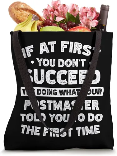 Miniatura 4 de If at first you don't succeed do Postmaster says bolsa Tote