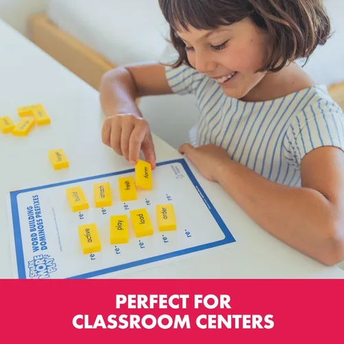 Miniatura 4 de Educational Insights Dominó de construcción de palabras: juegos de palabras para niños que aprenden a leer, manipuladores fonéticos de segundo