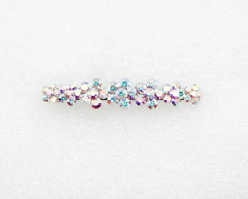 Miniatura 2 de Faship Preciosa pinza para el pelo de cocodrilo con diseño floral de cristal AB