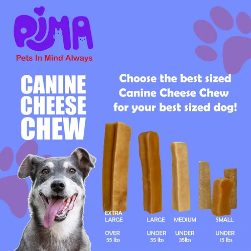 Miniatura 7 de PIMA - Masticables de queso canino, masticables naturales de yak para perros de 35 libras o más pequeños, sin lactosa, masticables de larga duración