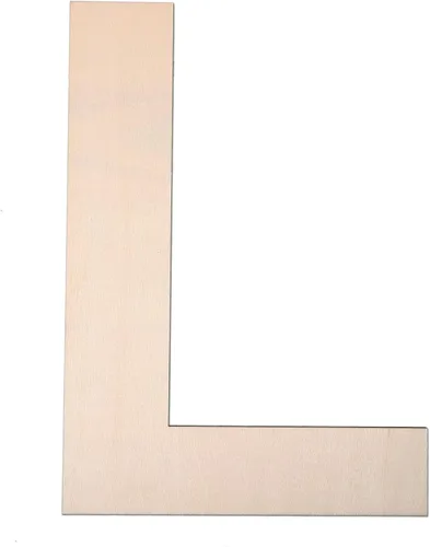 Miniatura 25 de Símbolo de madera de 12 pulgadas &, letra grande de madera sin terminar de 1/4 de pulgada de grosor para manualidades de bricolaje, decoración