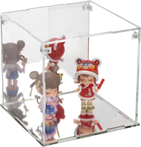 Miniatura 21 de Contenedores cuadrados de acrílico transparente con tapa, cajas de almacenamiento, figuras de acción para el hogar, juguetes organizadores