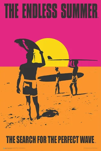 Miniatura 6 de Scorpio Posters The Endless Summer - Movie Mini Poster - Officially Licensed - 11" x 17" - with Black Wood Poster Holder