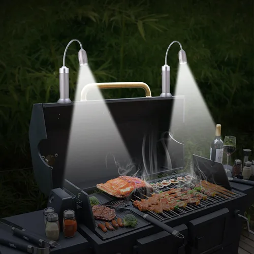 Miniatura 7 de Luz magnética ultrabrillante para parrilla con luces LED superbrillantes, regalos para hombres y padres, luz flexible de cuello de cisne