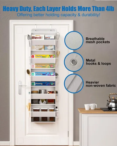 Miniatura 6 de Organizador de Almacenamiento Sobre la Puerta, Organizador de Baño para RV, Organizador Sobre la Puerta para Almacenamiento y Organización