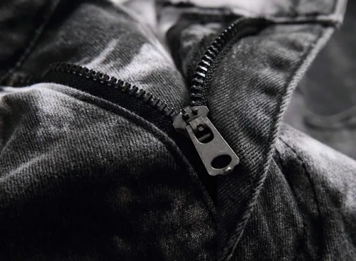 Miniatura 26 de Baylvn - Pantalones de mezclilla entallados y estampados para hombre con corte recto