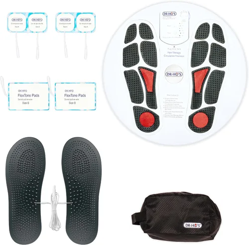 Miniatura 5 de Dr Ho's Paquete esencial de promotor de circulación, máquina TENS, terapia EMS, estimulador muscular patentado AMP TENS para dolor de piernas