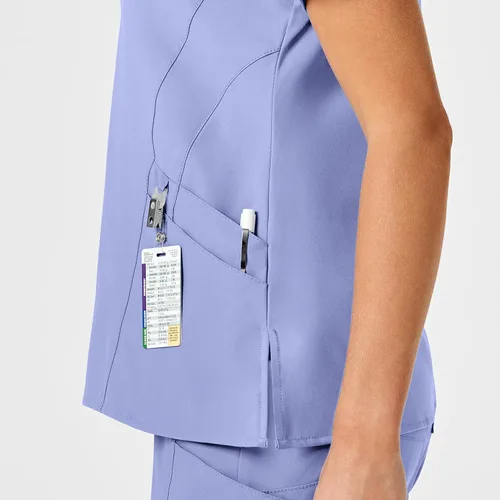 Miniatura 7 de WonderWink Top estilizado con cuello en V para mujer