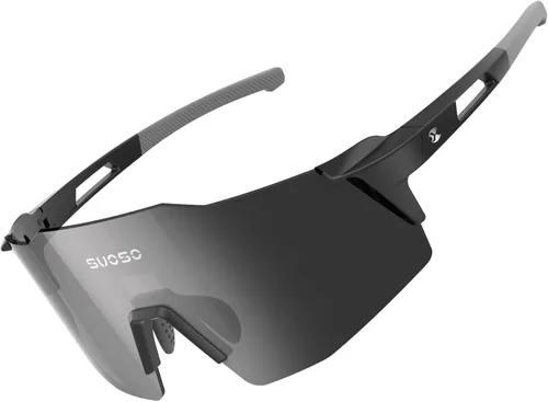 Miniatura 12 de suoso Gafas de sol deportivas de ciclismo para hombre: gafas de sol polarizadas ligeras con protección UV para jóvenes, béisbol, softbol, correr