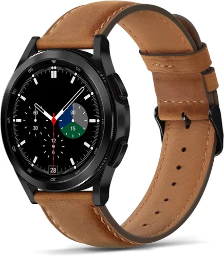 Miniatura 11 de Tasikar Bandas de Cuero Compatibles con Samsung Galaxy Watch 47mm 7/6/5/4 Banda/Watch 6 Classic 43mm 47mm/Watch 5 Pro Banda, Correa de Cuero Genuina