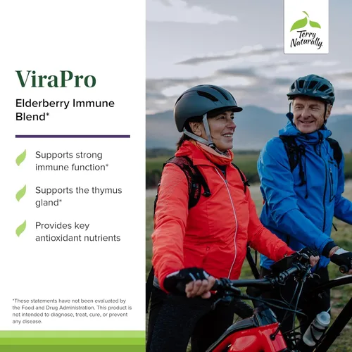 Miniatura 3 de Terry Naturally ViraPro - Suplemento con mezcla de hierbas para apoyo inmunológico - Suplemento con saúco, zinc y selenio - Apoya la respuesta