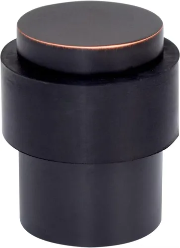 Miniatura 24 de KHTUMEWARE Paquete de 6 topes de puerta de piso de 1-1/2 pulgadas, tope de puerta negro mate, protector de pared para puerta comercial, cuña