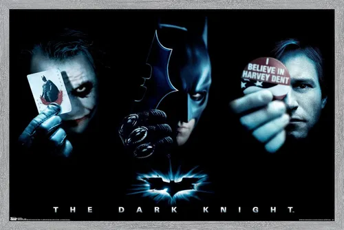 Miniatura 14 de Trends International Película de DC Comics – The Dark Knight – The Joker, Batman, Harvey Dent Póster de pared, 14.725 x 22.375 pulgadas, versión