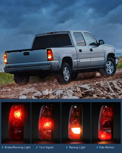 Miniatura 3 de Nilight Conjunto de luz trasera compatible con Chevy Silverado 1500 1500HD 2500 2500HD 2500 2500HD 3500 2007 Chevrolet Classic OE Style lámpara Par