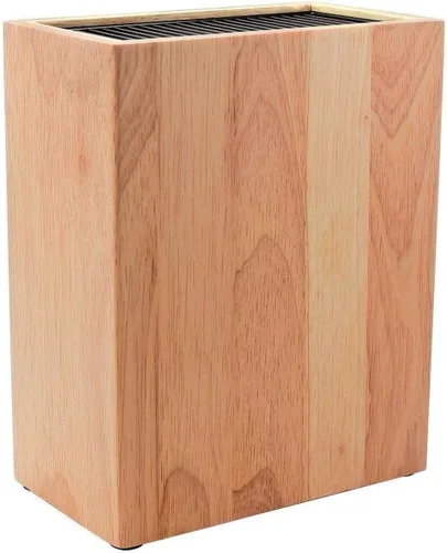 Rockingham Forge Soporte universal para cuchillos vertical para 20 cuchillas de hasta 7.9 in de largo, madera de caucho
