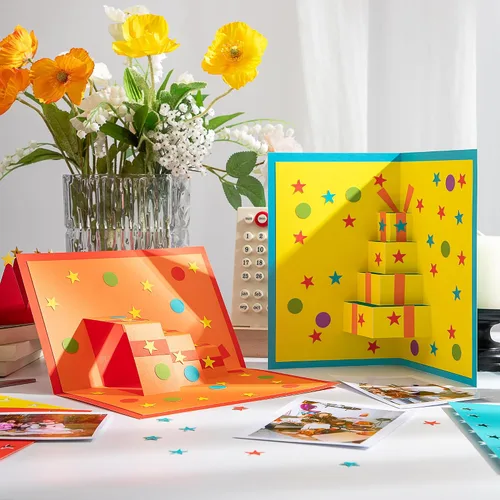 Miniatura 5 de 24 hojas de papel de cartulina de 6 colores de 8.5 x 11 pulgadas, papel de doble cara de 92 libras/8.82 oz/m², papel grueso de construcción