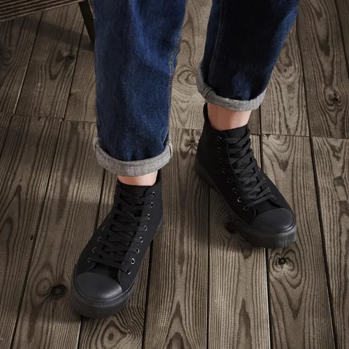 Miniatura 47 de ZGR Tenis de lona para hombre, con cordones, clásicos, casuales, para caminar