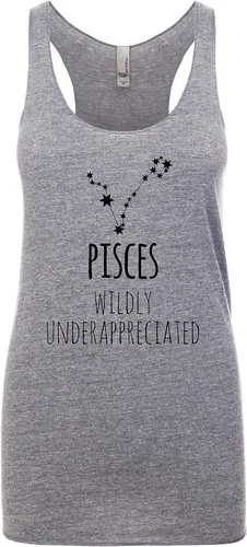Miniatura 6 de Camiseta sin mangas con espalda cruzada para mujer, regalo para ella, camisas con refranes, camiseta de yoga, zodiaco