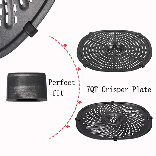 Miniatura 4 de Parachoques de goma de repuesto para placa Power XL Crisper, 8 puntas de goma de silicona para freidora, accesorios de piezas de repuesto