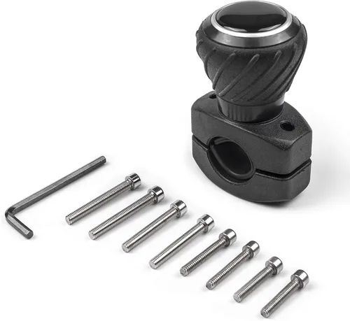Pomo giratorio de lujo para volante – Volante universal apto para coches, camiones, tractores, cortacéspedes, carretillas elevadoras, etc