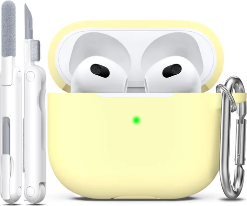 Miniatura 79 de Funda para AirPods con llavero, protección completa, de silicona, accesorios para AirPods, funda para hombres, mujeres y adolescentes, con estuche