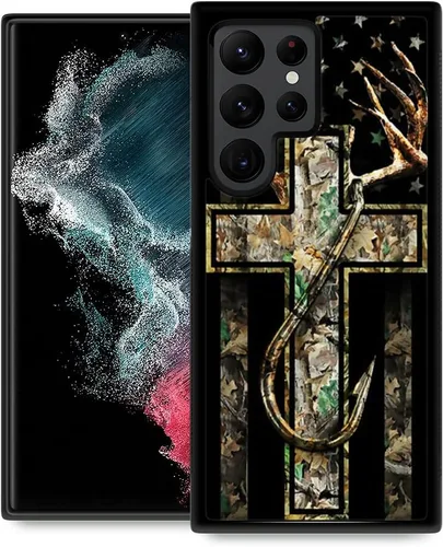 Miniatura 18 de Funda compatible con Samsung Galaxy S22 Ultra, funda protectora antideslizante y a prueba de golpes para hombres y mujeres, goma de silicona suave +