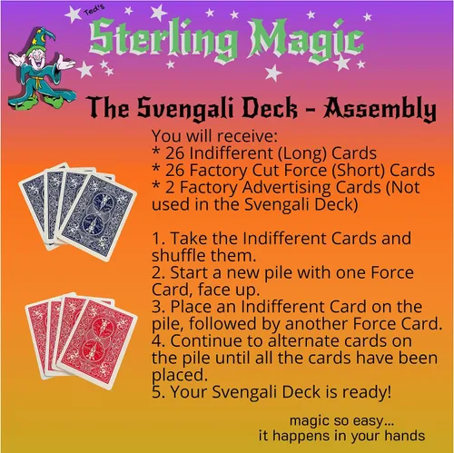 Miniatura 8 de Ted's Sterling Magic Bicicleta de corte de fábrica Svengali Deck y Bicentenario US Scotch y Soda Centavo Coin Card Trick Set (rojo)