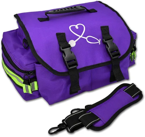 Miniatura 5 de Lightning X Products Pequeño EMT Medic First Responder Trauma EMS Jump Bag Con Divisores - Azul Marino