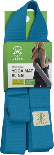 Miniatura 9 de Gaiam Easy-Cinch para colchoneta de yoga - Correa resistente para transportar la colchoneta de yoga con anillos en D de metal para un ajuste seguro