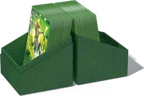 Miniatura 9 de Ultimate Guard RTE Boulder 100+, estuche para 100 tarjetas TCG de doble funda, verde, 97% renovable, fabricado en Alemania, almacenamiento seguro