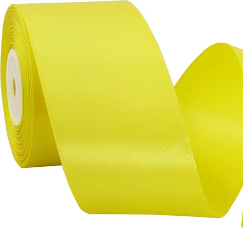 Miniatura 33 de TONIFUL - Cinta de satén de oro rosa de 2 pulgadas x 25 yardas de ancho, rollo de cinta de satén sólida para manualidades, cinta para silla