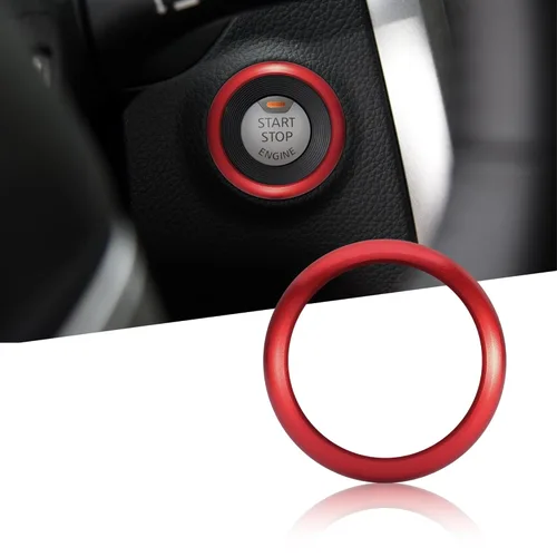 TOMALL Anillo de arranque de motor Compatible con Nissan Altima 2013 2014 2015 2016 2017 2018 Cubierta de botón de encendido de llave de interior de