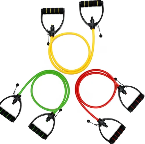 Miniatura 7 de Bandas de resistencia con asas, bandas de resistencia para ejercicio, bandas de entrenamiento con anclajes de puerta, longitud ajustable