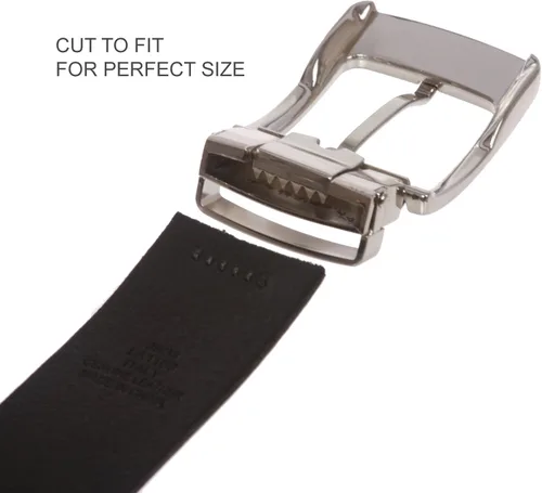 Miniatura 3 de Cinturón de vestir de piel italiana para hombre de 1.4in