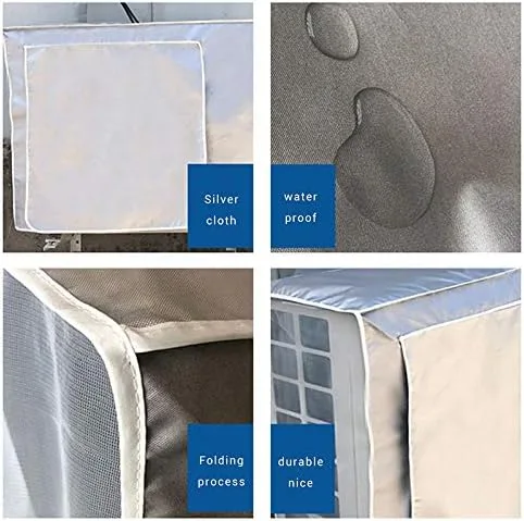 Miniatura 2 de Cubierta de aire acondicionado impermeable a prueba de polvo Ventana al aire libre Unidad de CA Mini Split Sistema de Aire Acondicionado Cubierta