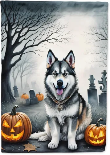 Miniatura 73 de Caroline's Treasures DAC2011GF - Bandera decorativa para jardín de Halloween con diseño de beagle para jardín, jardín, jardín, jardín, multicolor
