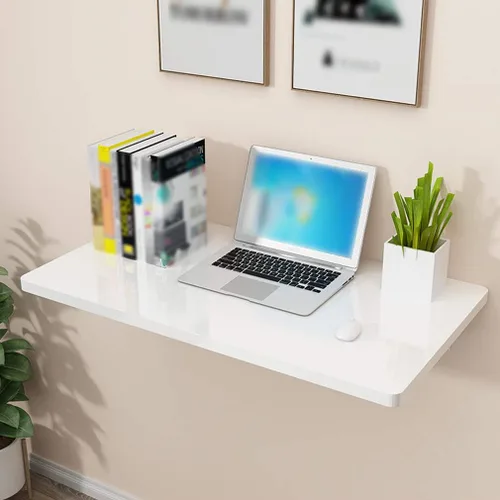 Miniatura 7 de Mesa de almacenamiento flotante plegable para montar en la pared, escritorio de computadora, mesa de trabajo resistente, mesa de costura, mesa