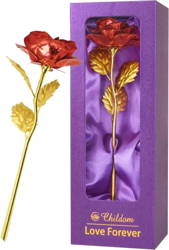 Miniatura 12 de Esta rosa con los colores del arcoíris y una base con la palabra Love es un regalo único para cumpleaños o Día de la Madre para madres, futuras
